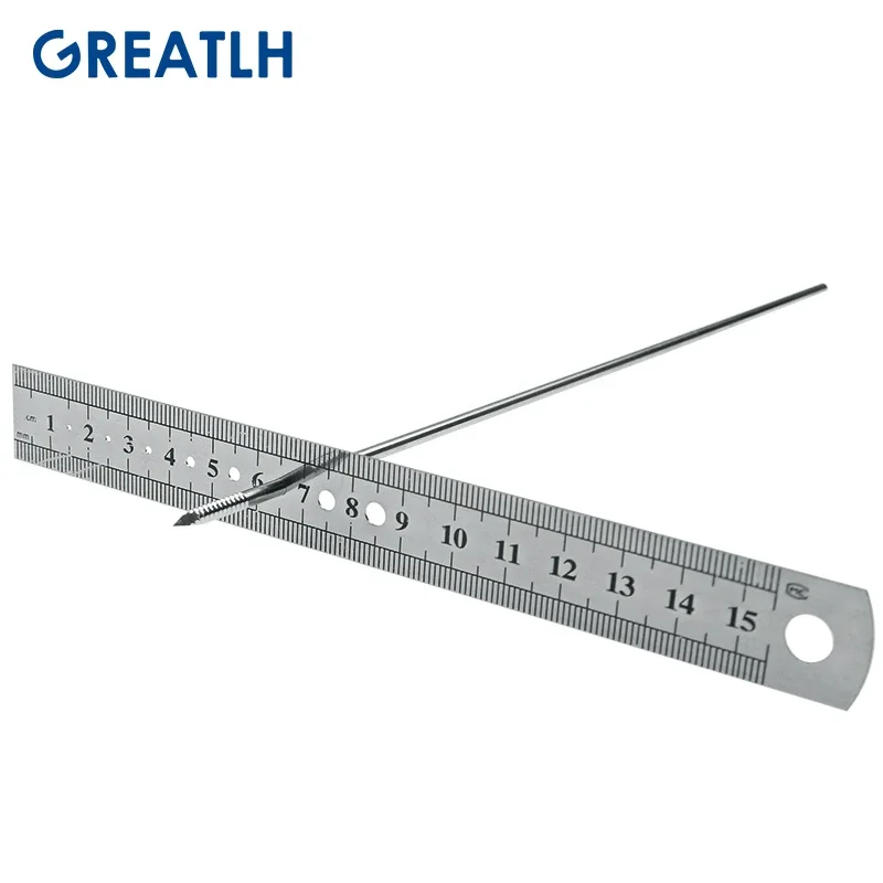 Orthopedic Instruments Autoclavable Measuring Ruler Kirschner Wire and Bone Screw Diameter Lenght 1pcs
