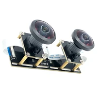 5 МП Dual 360 °   Панорамная стереокамера «рыбий глаз» 1080P, USB-модуль камеры для 3D VR, бинокулярная синхронизация виртуальной реальности — изображение 2