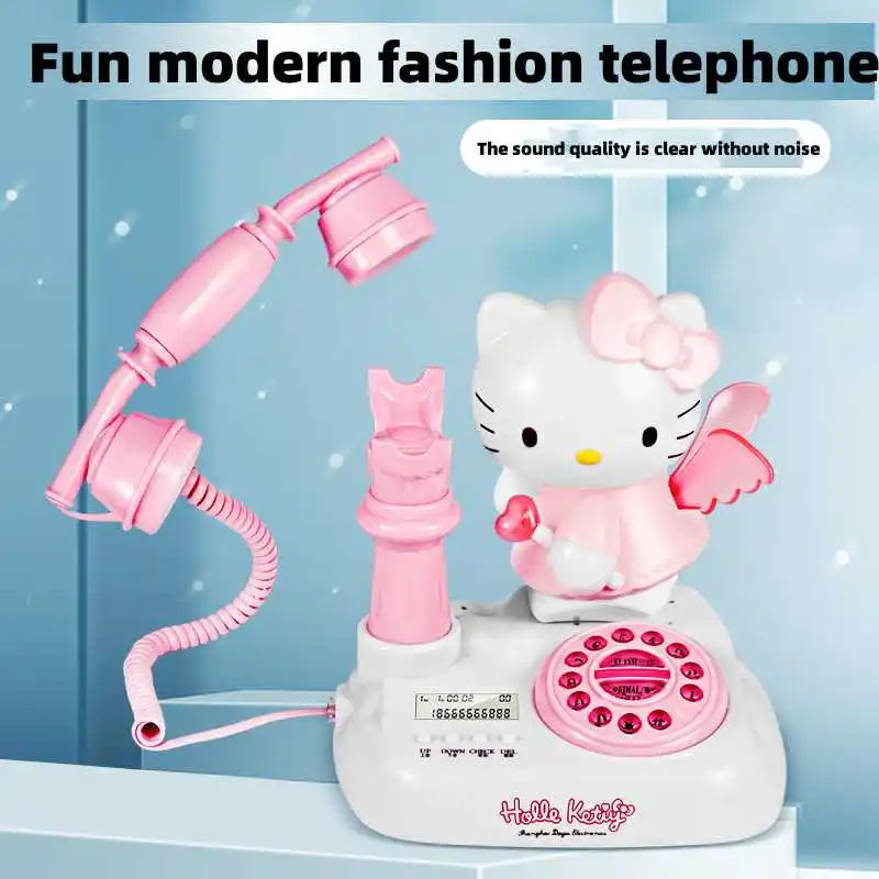 KawaiiGenuineSanrioHelloKittyRetroLandlineCartoonAnimeEuropean