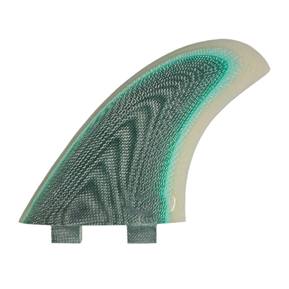 Surfboard fin 2 + 1 FCS1 3 patchwork color 5.15inch 5.51inch fiberglass surfboard propeller fins can be used as double fin