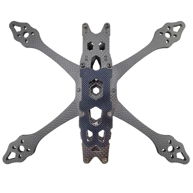 

RC-QAV-S-5 X-type Split Carbon Fiber Frame Kit 5 Inch 225mm Wheelbase With 5mm Arm For FPV RC Racing Drone Quadcopter DIY