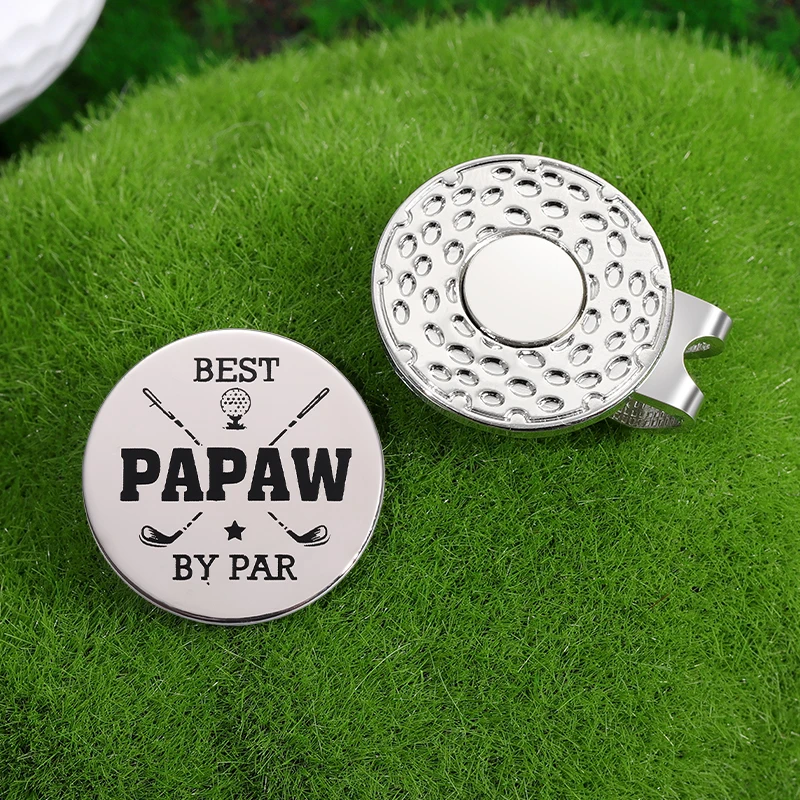 Golf Marker Magnetic Hat Clip Sliver Color Metal Clip Accessories for Golf Ball Baseball Cap Gifts for Lovers Golfer