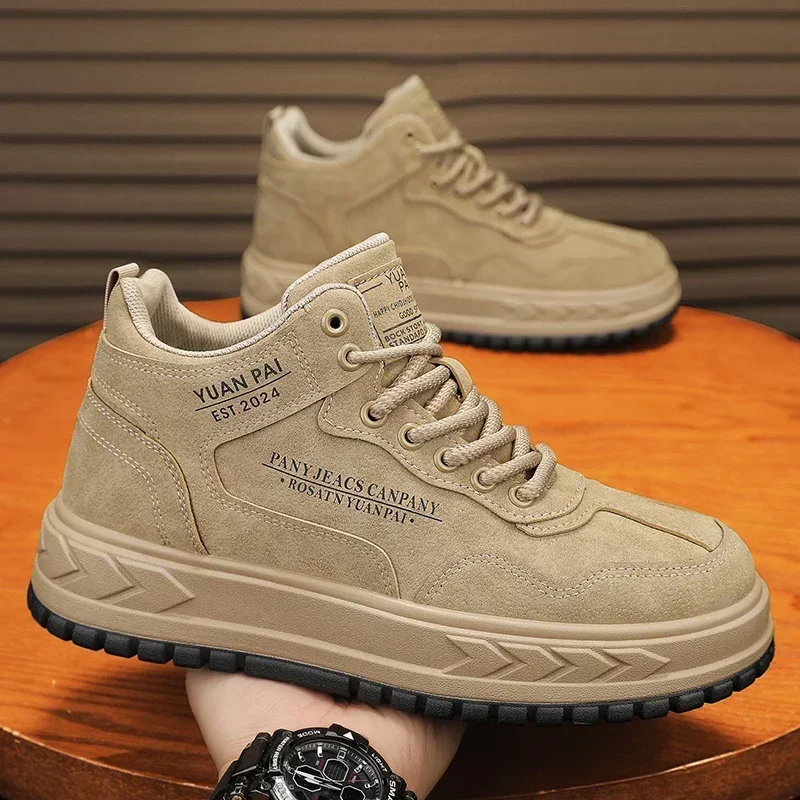 High Top Casual Boots for Men, Anti-smash, Anti-puncture, Lightweight, Wear-resistant, Safety Protective Work Men's Sneakers 2