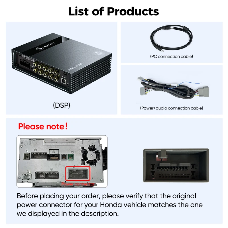 Ainavi P48E DSP For Honda Fit Civic Accord Odyssey CR-V