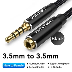 Premium 3.5 mm Aux Extension Cable - 2m (New Support Mic)