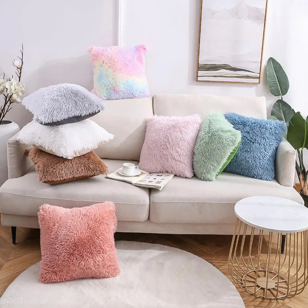 Federa cuscini decorativi per la casa bianco rosa Retro Fluffy Soft Throw  federa per divano fodera per cuscino 45x45 cuscino abbracci