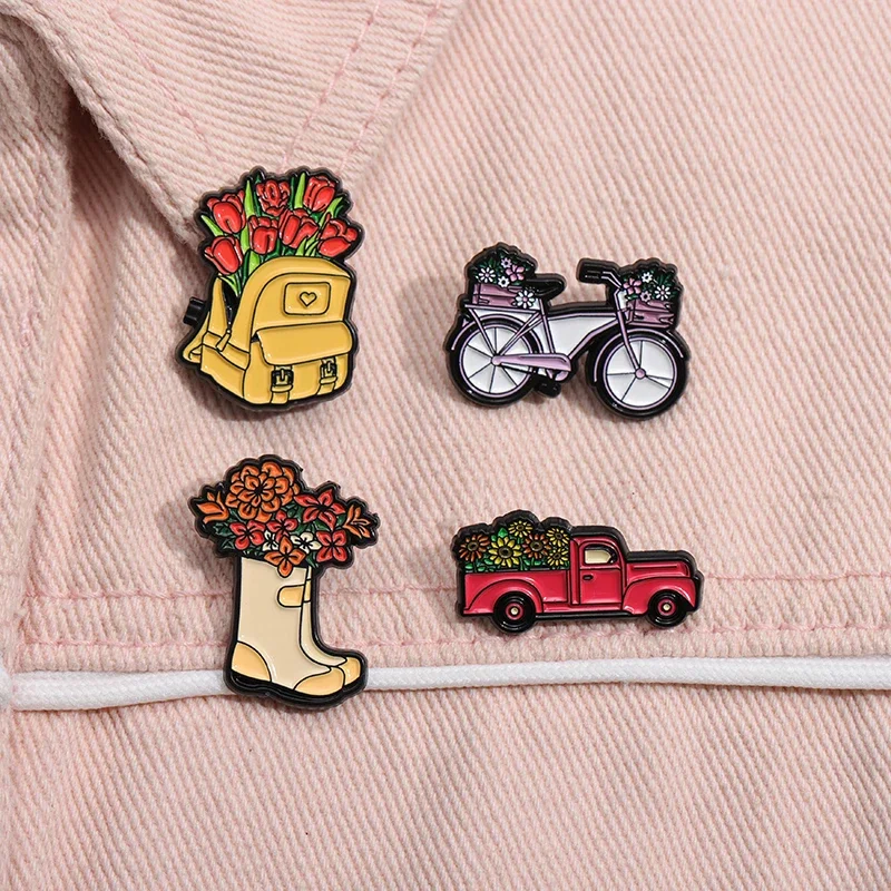 Whimsical Break Enamel Pin Set Image 7
