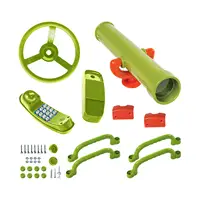 Pirate Ship Parts Steering Wheel Easy to Install Swing Set Attachments for Backyard Jungle play House Tree House Gifts 2