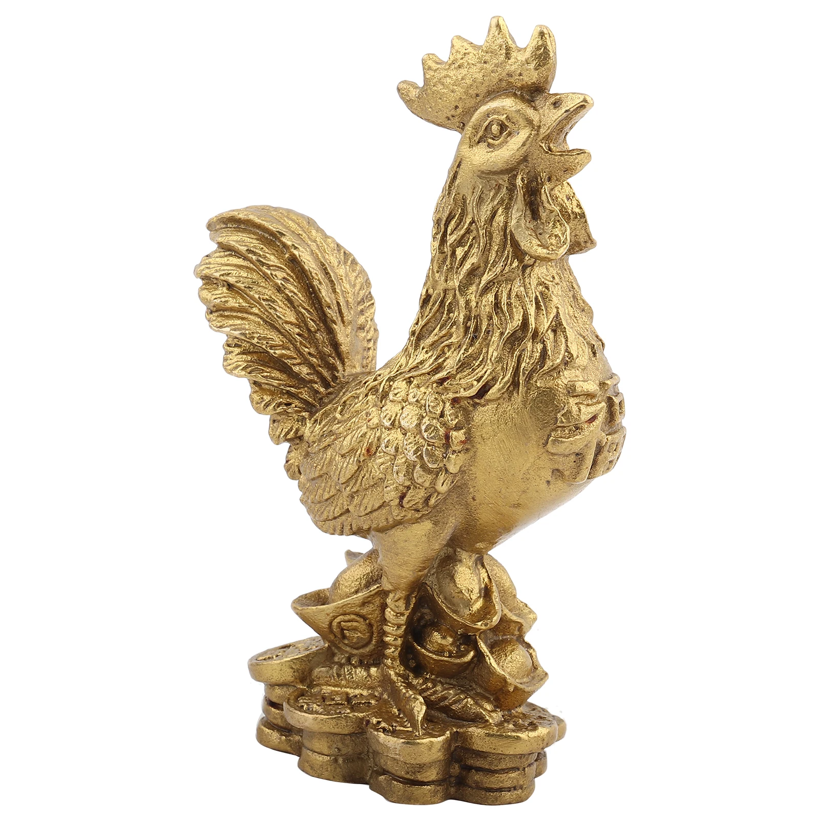 

Best Pure Brass Rooster Small Handicraft Ornaments Chicken Symbol Of Luck And Wealth In Geomantic Omen