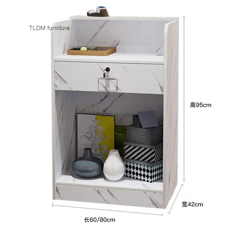Modern Reception Desk Supermarket Convenience Store Mini Cashier Desks Multifunctional Furniture Bar Table Counter Table Bv