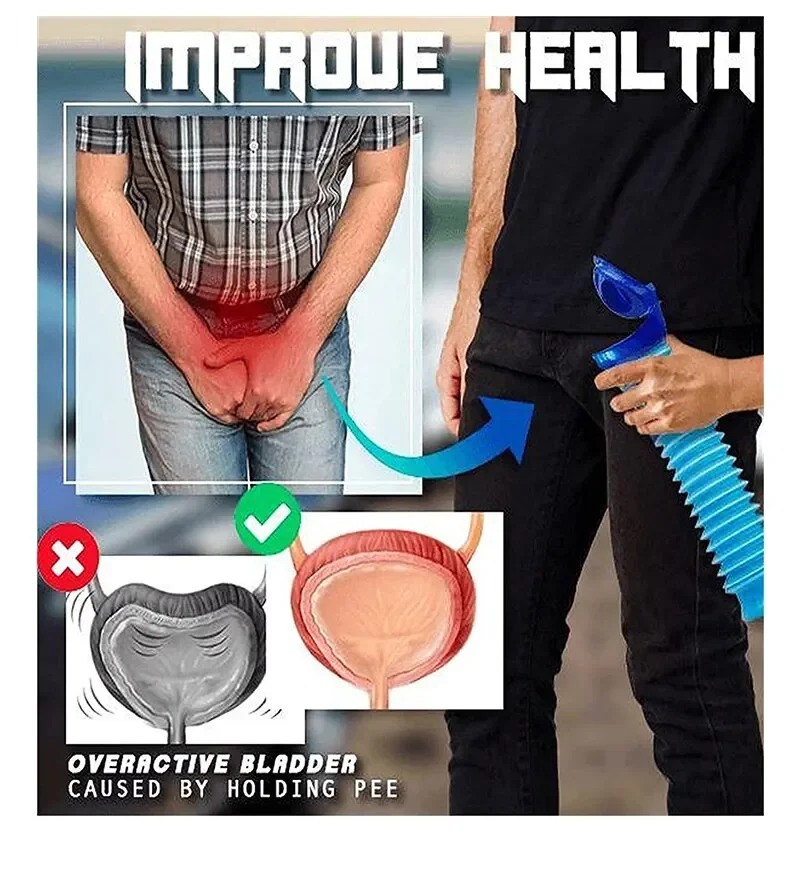 Travel Reusable Unisex Urinal Car Urinal Bucket Outdoor Standing Urine Emergency Portable Shrinkable Camping Toilet Leak Urinals portable urinal