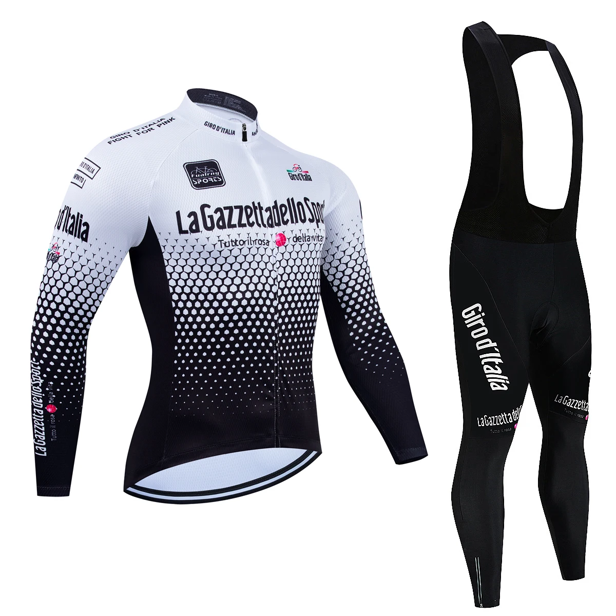 Tour De Giro D'ITAL Autumn Long Sleeve Cycling Jersey Set Bicycle Sportwear Suit Road Bike MTB Bike Wear Ropa Ciclismo Uniform 6