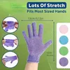 2pcs/6pcs/12pcs Reversible Exfoliating Shower Gloves, Body Scrub Gloves, ,Cleansing Tools Bath Towel Bath Products Back Scrub 3