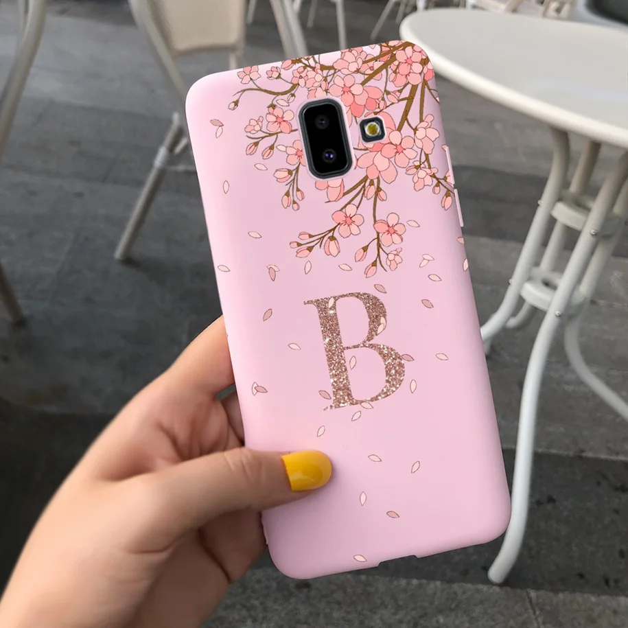 Adorable Alphabet Soft Silicone Bumper Phone Cover