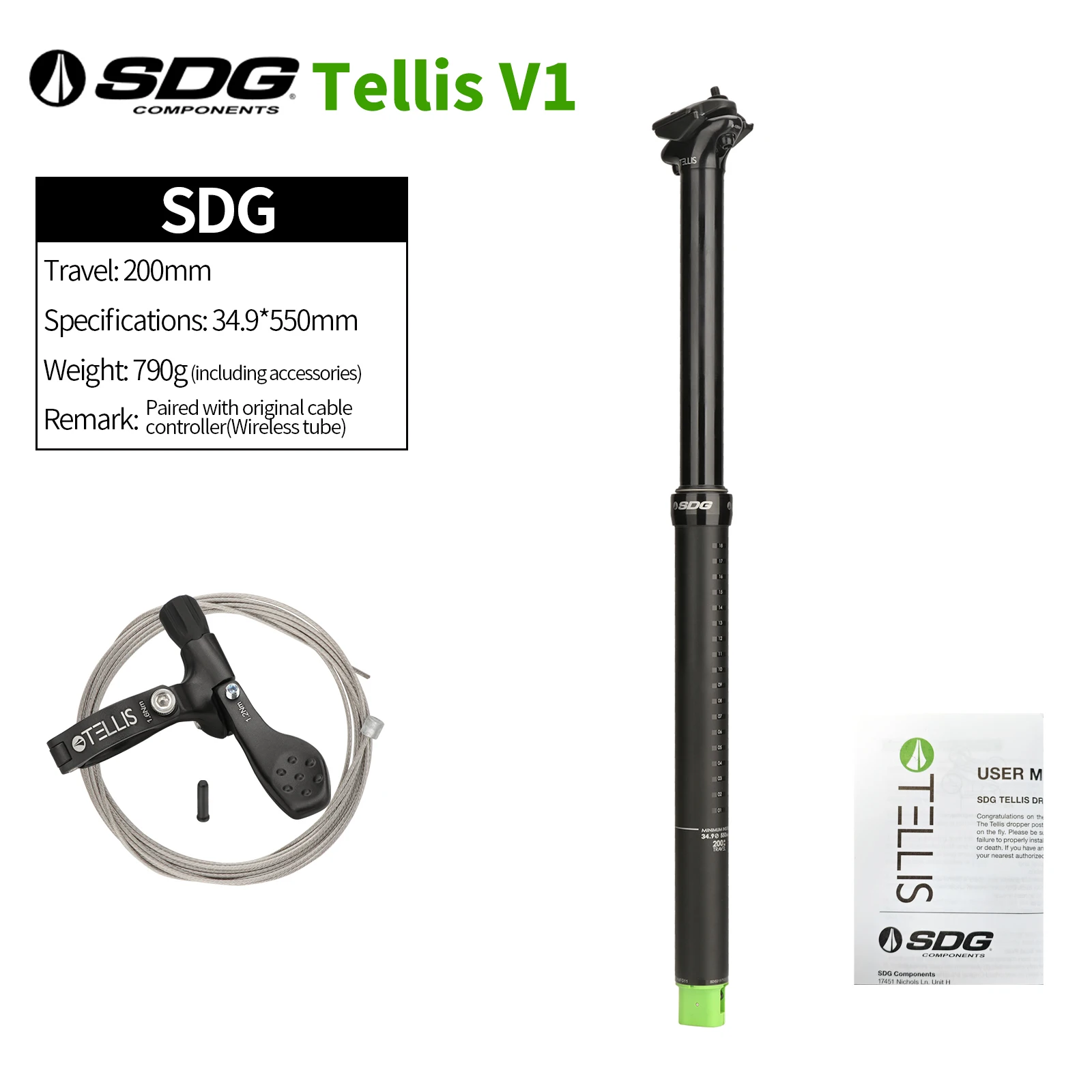 パーツ dropper post sdg tellis sdg-components-tellis-dropper-
