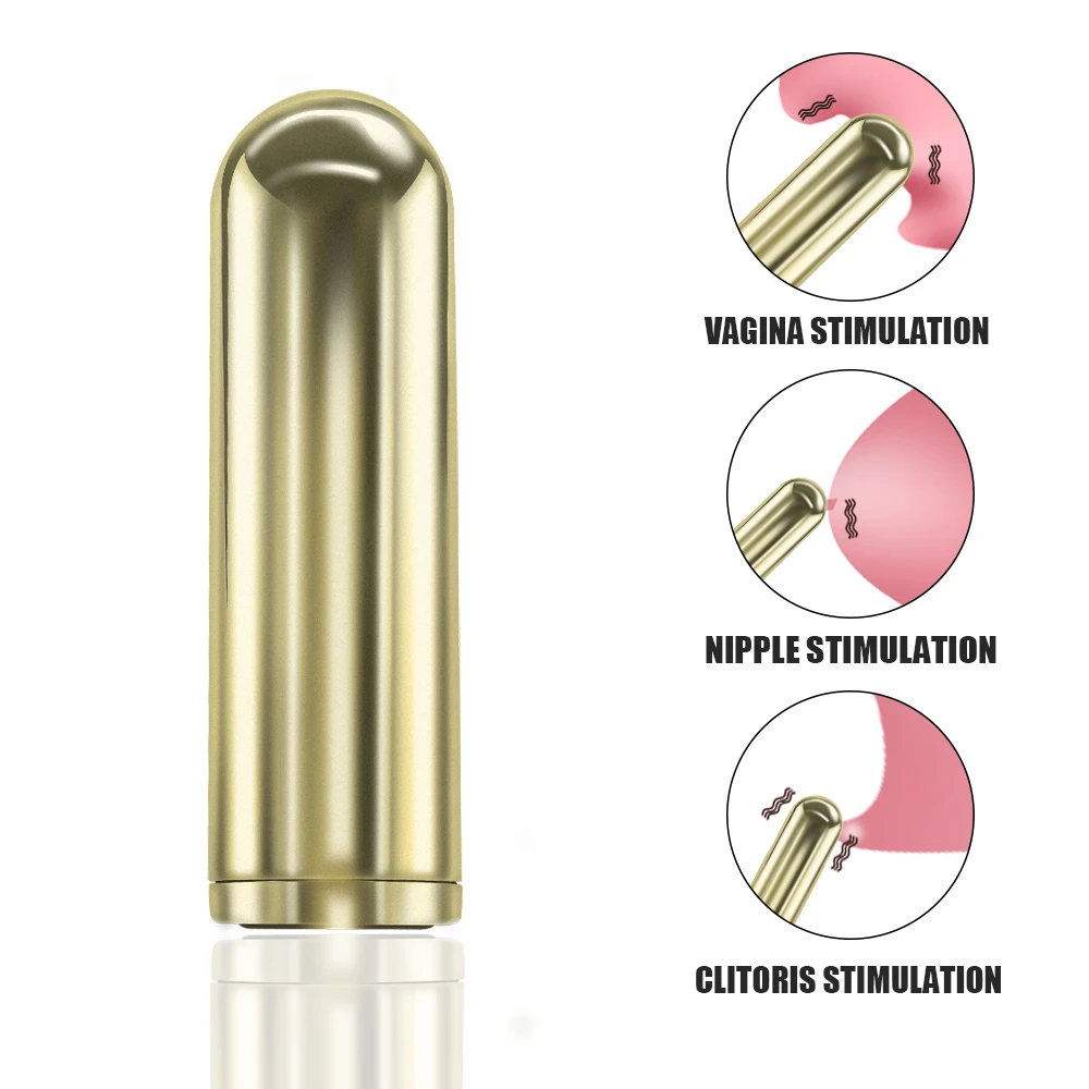 Bullet Mini Vibrator For G-spot And Clit Stimulation 10 Speeds_voghion.com