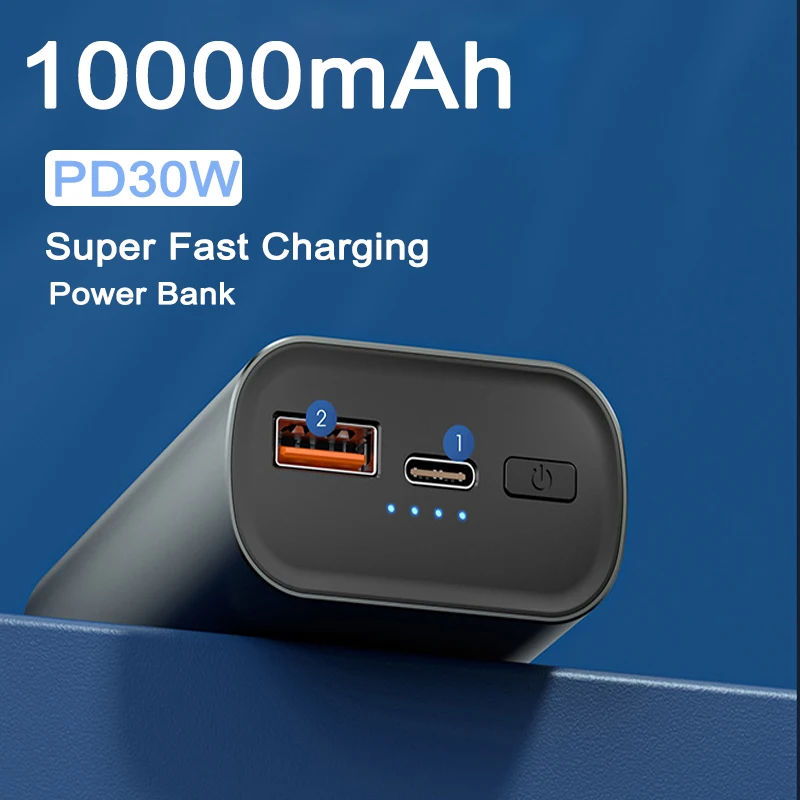 

10000mAh 30W Fast Charging Power Bank For MacBook iPad iPhone 13 14 PD QC FCP SCP AFC External Battery For Huawei Xiaomi Samsung