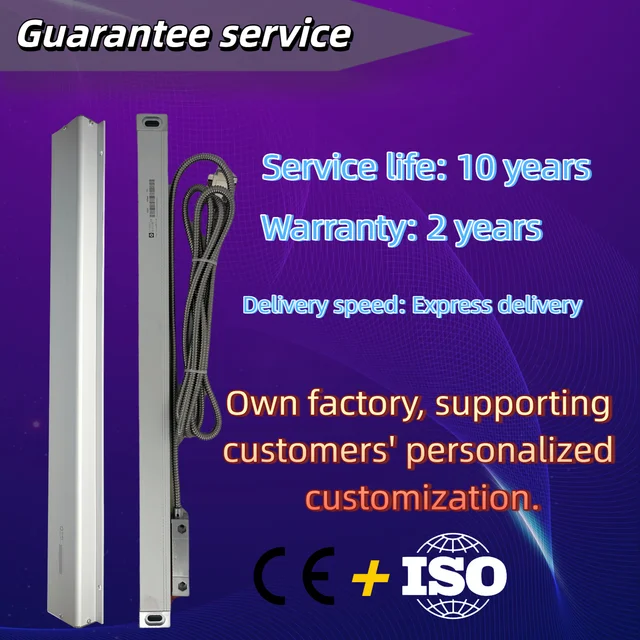 KA-300 ตะแกรงไม้บรรทัดSensor DRO 1um TTLแก้วLinear Scale 620 มม.-1020 มม.770 มม.820 มม.970 มม.สําหรับเครื่องกลึงโลหะเครื่อง 1