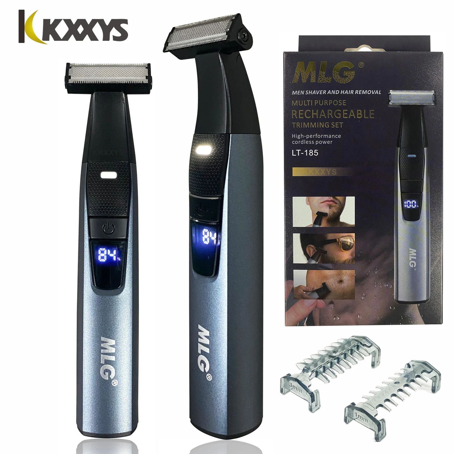 Mlg Lt185 Lâmina Elétrica Impermeável: Mm3 mm Guia Pente Shaping Pêlos Faciais Aparar o Cabelo de Privada Uma Lâmina Shaver
