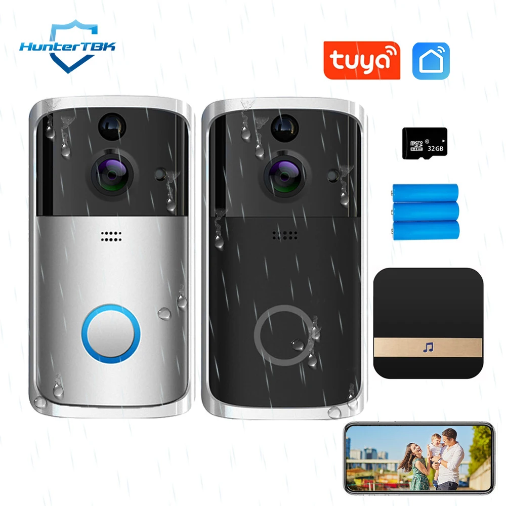 Wifi Video Doorbell Wireless Tuya Smart Security Camera Waterproof