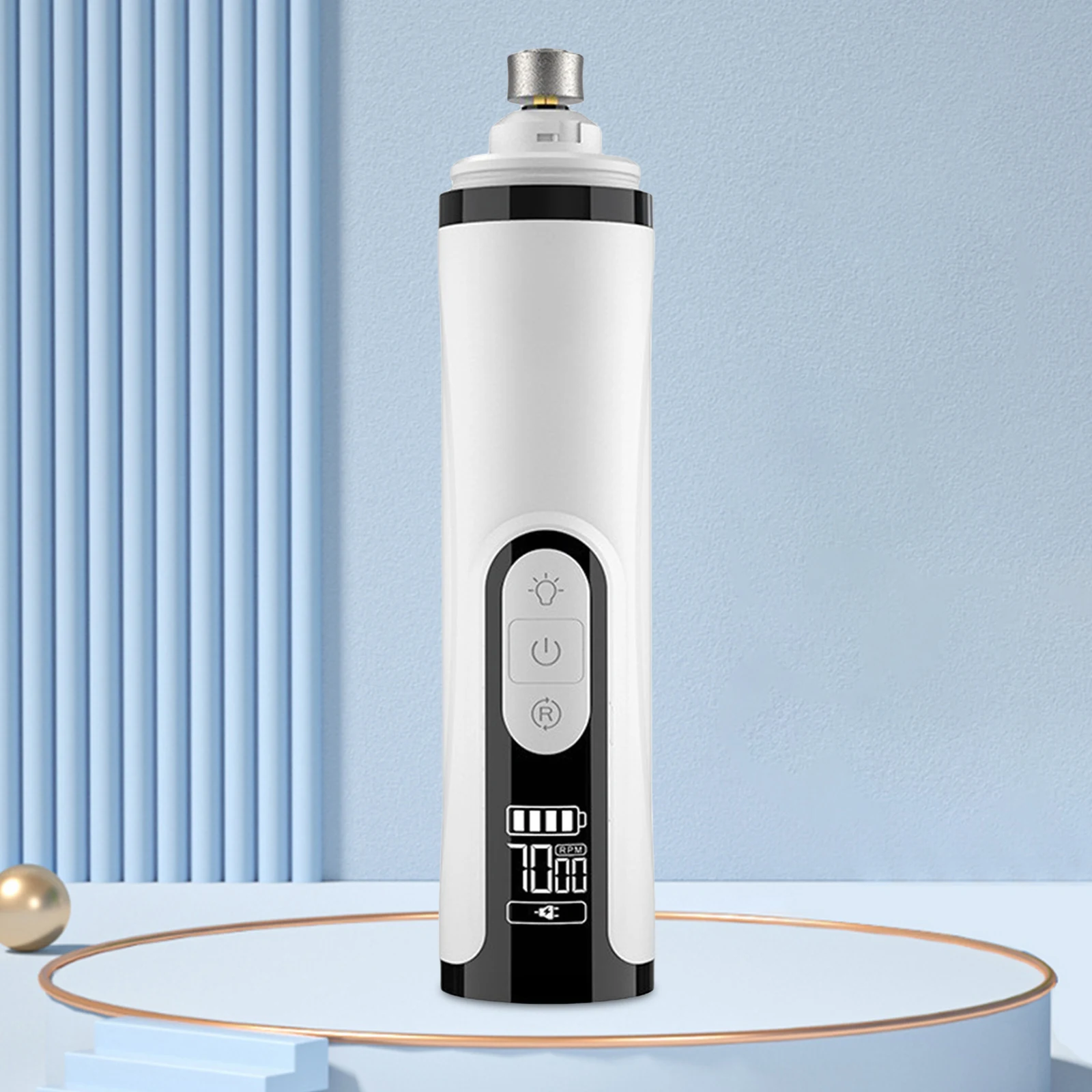 Electric Pet Nail Grinder Rechargeable Dog Nail Trimmer Quiet Cat Nail Grinder Suitable for Small Middle Large Dogs and Cats