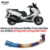 For KYMCO Xciting 400 Xciting 400i S400 Front Link Pipe Refit Replace Connect Original Exhaust Muffler Tubes System Motorcycle