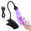 Led Nail Lights Dryer Ultraviolet  UV Lamp Mini Flexible Clip-On Desk USB Gel Curing Manicure Pedicure Tools 1