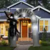 2024 New Outdoor Halloween Toys Decoration LED Lighted Inflatable Pumpkin Ghost Skeleton Skull Spider Halloween Party Proops 3