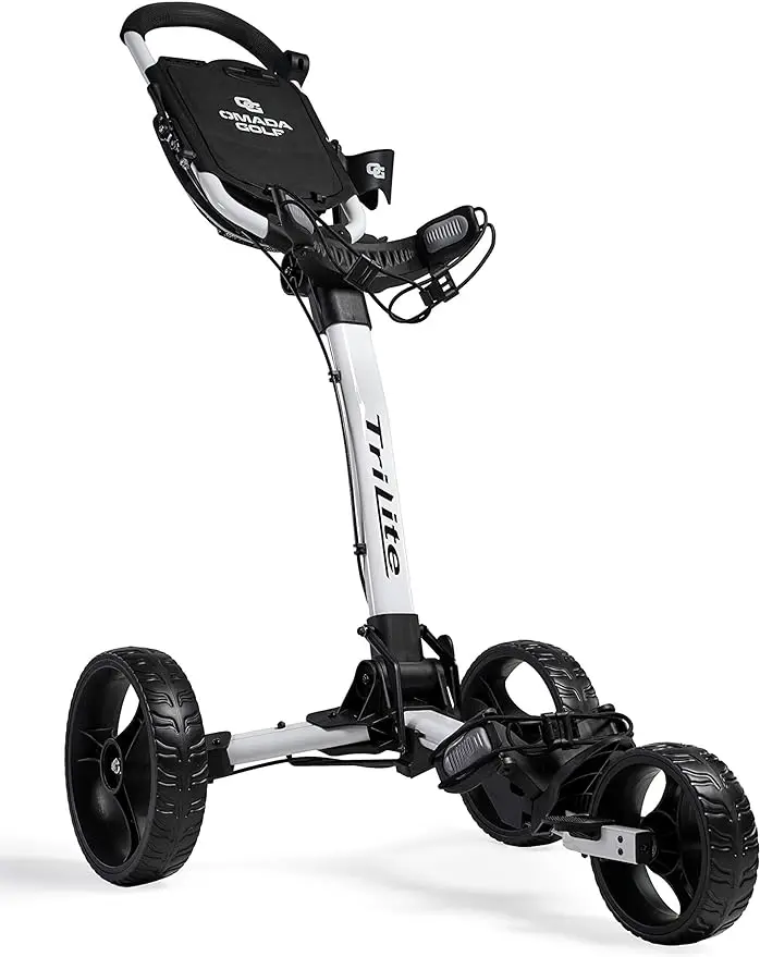 Lightweight and Folding Golf Cart | Adjustable Golf Bag Stand 1