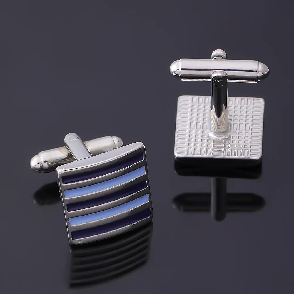 Boutons De Manchette Homme - Rectangle Acier Inoxydable Brossé | Style Élégant Pour Mariage, Affaires, Cérémonie | Finition Cuivre