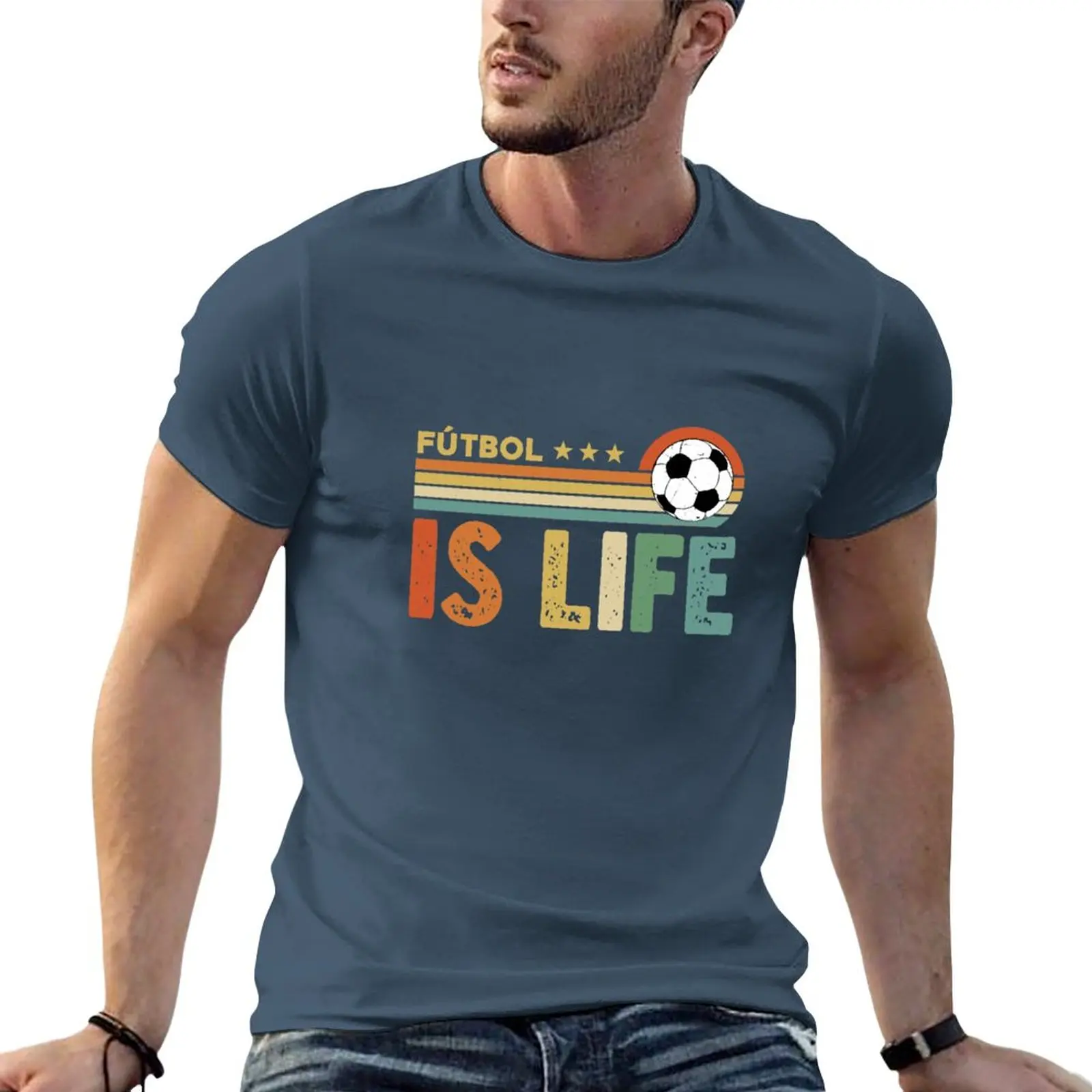 

New Futbol Is Life T-Shirt aesthetic clothes Oversized t-shirt mens t shirts casual stylish