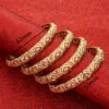 4pcs/Lot Bracelets For Women Girls Dubai Circle Jewelry Arab Middle Eastern African Fashion Bangles 2
