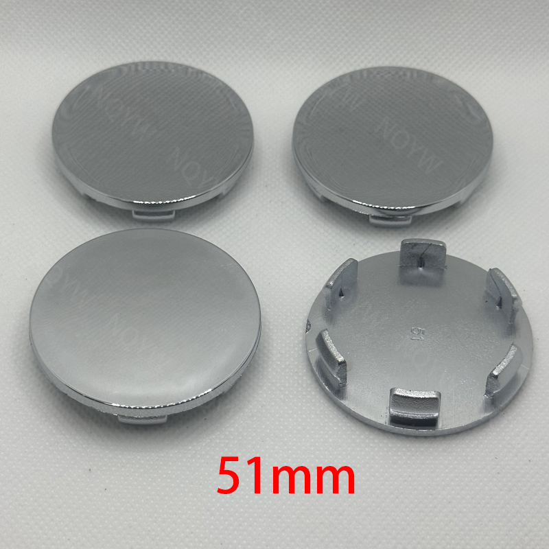 4Pcs/lot 51mm Car Wheel Center Hub Caps ABS No Logo Car wheel Dust-proof covers Car Wheel Decorations Exterior Auto Accessories