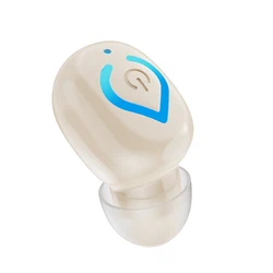 Compact Bluetooth Wireless Earbuds with HD HiFi Stereo and Built - in Microphone (Skin color)