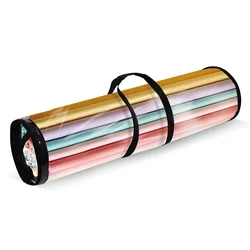 Large - Capacity Waterproof Gift Wrap Storage Bag with Zipper & Handle (80X22CM)