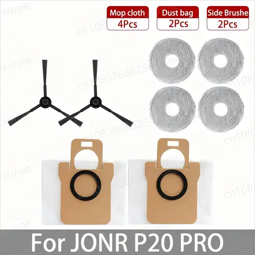 For JONR P20 PRO / T5 Pro Robot Vacuum Cleaner Accessories Main Side Brush Hepa Filter Mop Cloth Dust Bag Replacement - Image 13
