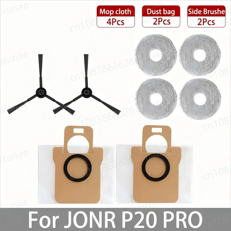 For JONR P20 PRO / T5 Pro Robot Vacuum Cleaner Accessories Main Side Brush Hepa Filter Mop Cloth Dust Bag Replacement - Image 13