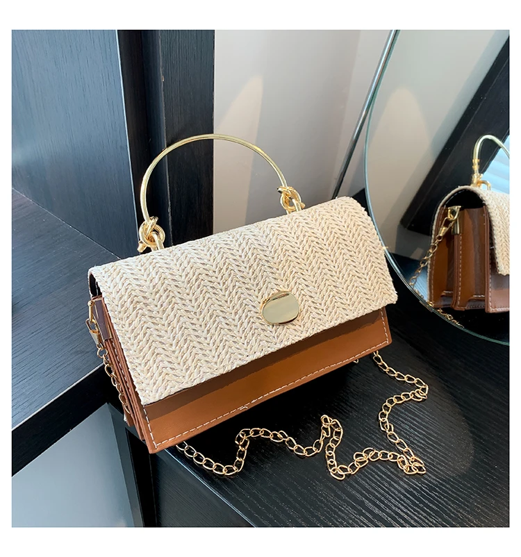 Fashion Pu Hasp Ladies Top-Handle Bags Braid Design 2024 New Brand Shoulder Bags for Women Free Shipping Bolsas Femininas