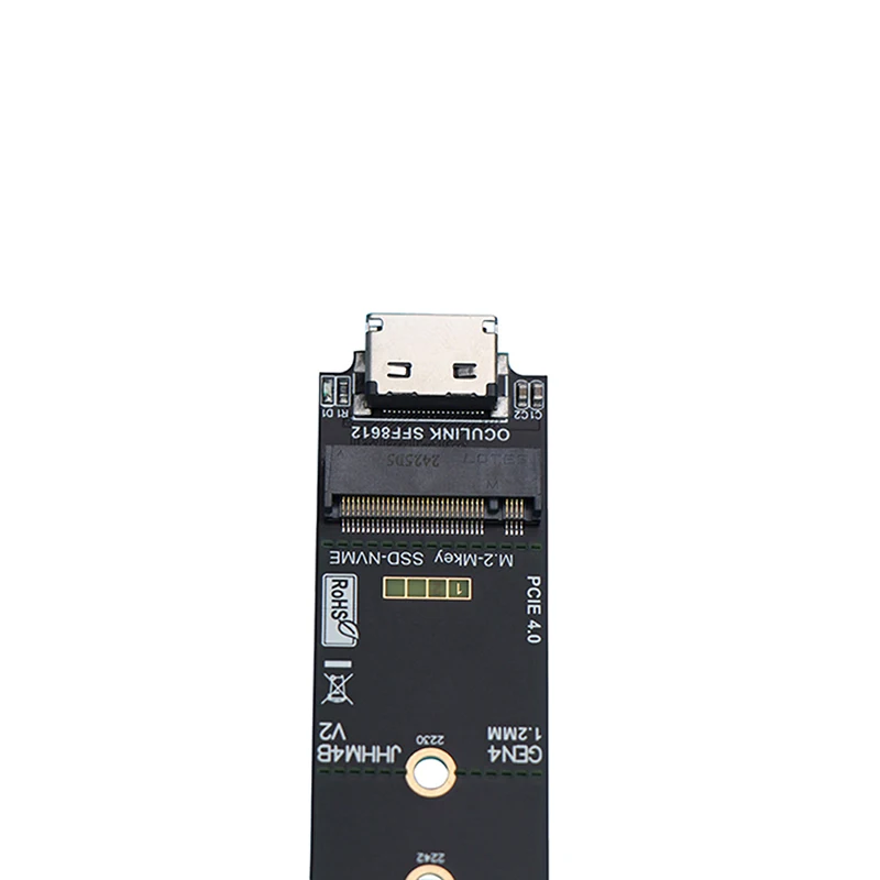 PCIE X4 4.0 GEN4 Oculink auf M.2 SSD Adapterkarte SFF8612 auf M.2 Mkey Oculink für M2 NVME SSD Festplattenadapterplatine – Detail 6