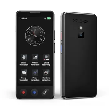 Business travel language translator device, ABS plastic, black, no WiFi needed with offline 150-language AI voice and photo tra 1