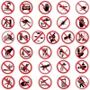 62 Funny no sign stickers, luggage, notebook, guitar, skateboard, waterproof PVC graffiti stickers 4