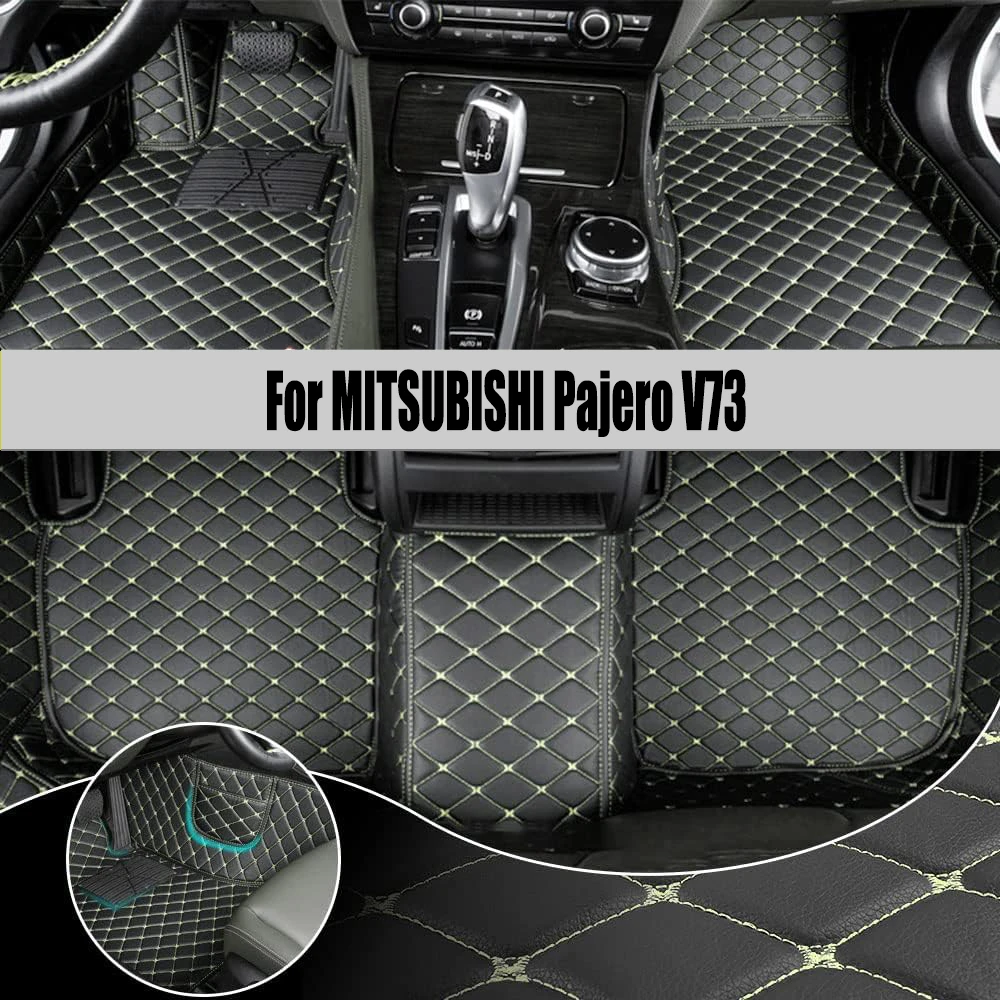 

Custom Car Floor Mat For MITSUBISHI Pajero V73 2008-2011 Year Upgraded Version Foot Coche Accessories Carpets