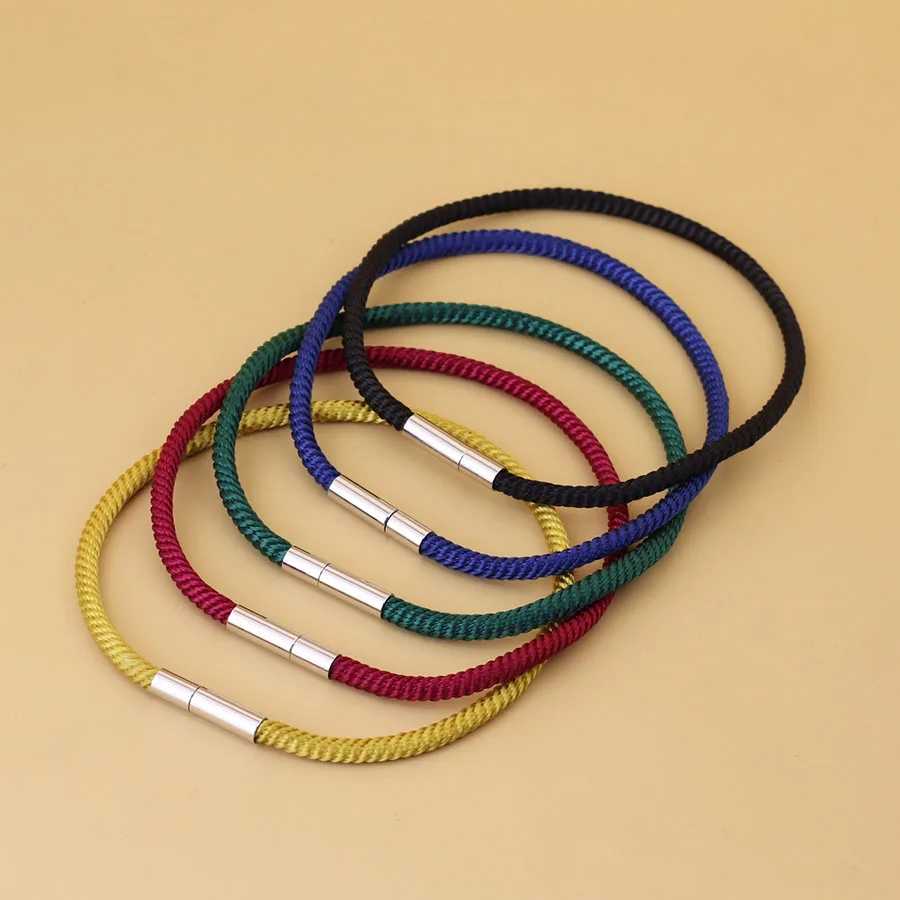 Ethnic Rope Bracelet Men Women Thin String Wrap Casual Jewelry