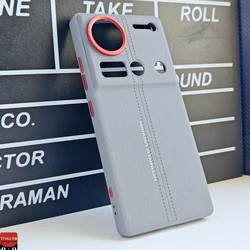 Luxury PU Leather Skin - Friendly Phone Cover for ZTE nubia Z70S Ultra (GRAY)