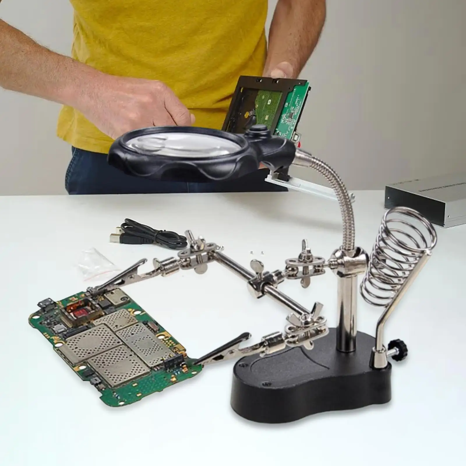 

Magnifying Soldering Station LED Lighted Soldering Repair Tool for Soldering