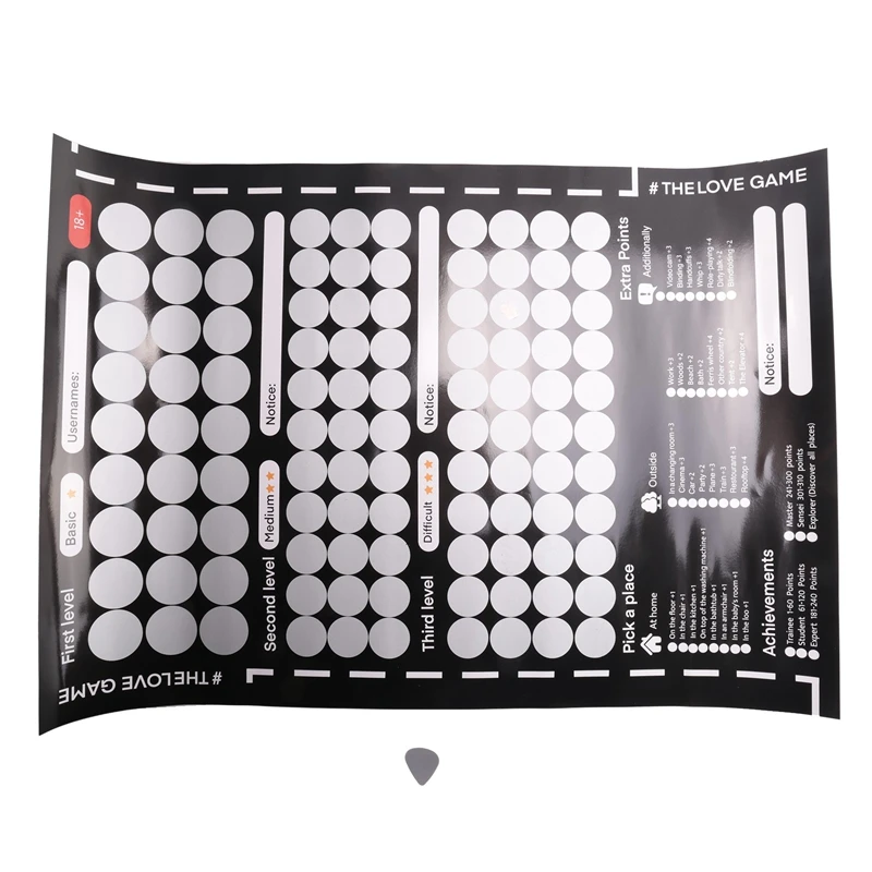 

The Love Game Scratch Off Poster Game For Couples Valentine's Day Gifts Wall Poster Gift For Her And For Her