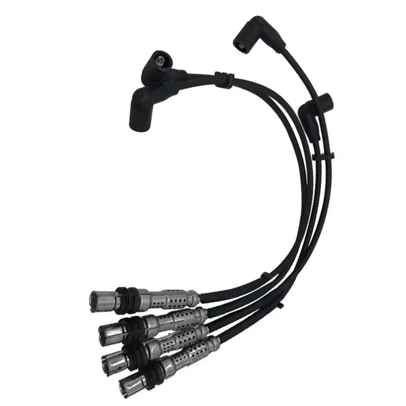 03F905409C 4Pcs 점화 케이블 키트 압력 와이어 A1 A3 VW 캐디 골프 VI 제타 폴로 투란 시트 스코다 1.2Tsi-ABQF