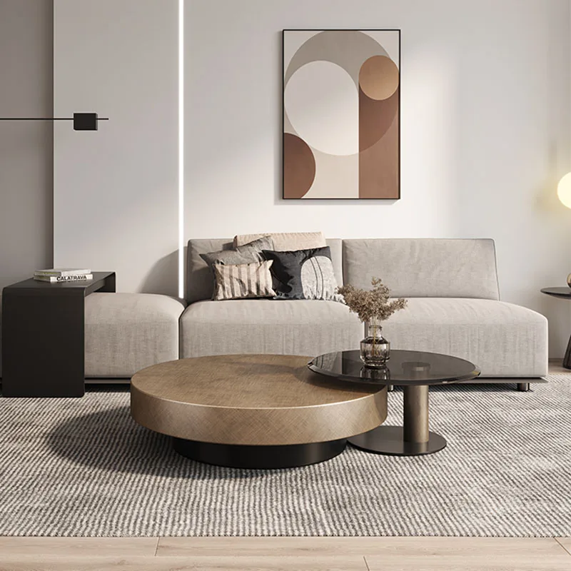 

Modern Luxury Round Center Table Living Room Furniture Nordic Tea Table Dressing Bedroom Mesa Auxiliar Salon House Furniture