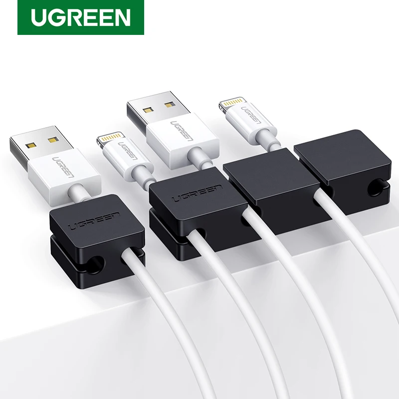 Ugreen Cable Clips Organizer for USB Cable Mouse Headphone Earphone cable organizer