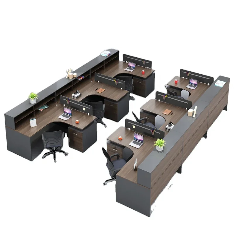 Office Furniture commercial office table and chair set Bureau de travail modular office partition table Staff desk workstation